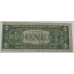 UNITED STATES OF AMERICA 1981 . ONE 1 DOLLAR BANKNOTE . ERROR . MISALIGNED